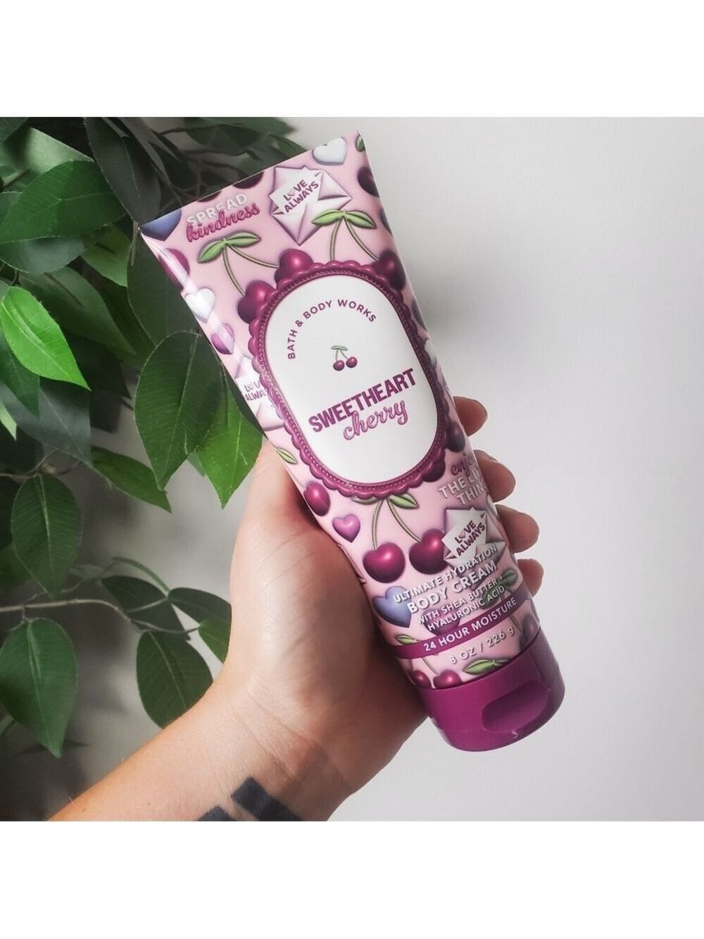 Bath and Body Works Sweetheart Cherry Body Cream 8 oz New